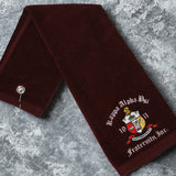 Kappa Alpha Psi - Tri Fold Golf Towel - Crimson