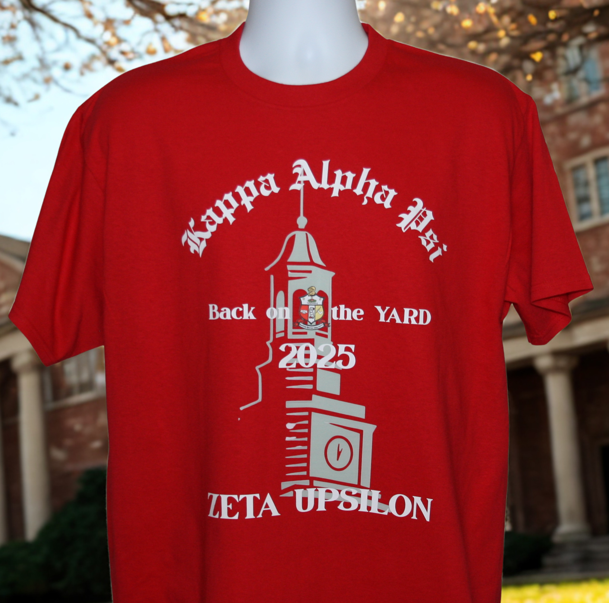 Zeta Upsilon official Commemorative "Back on the YARD" Tee