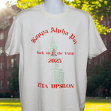 Zeta Upsilon official Commemorative "Back on the YARD" Tee
