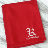 Kappa Alpha Psi "Phi Nu Pi" - K Logo Blanket