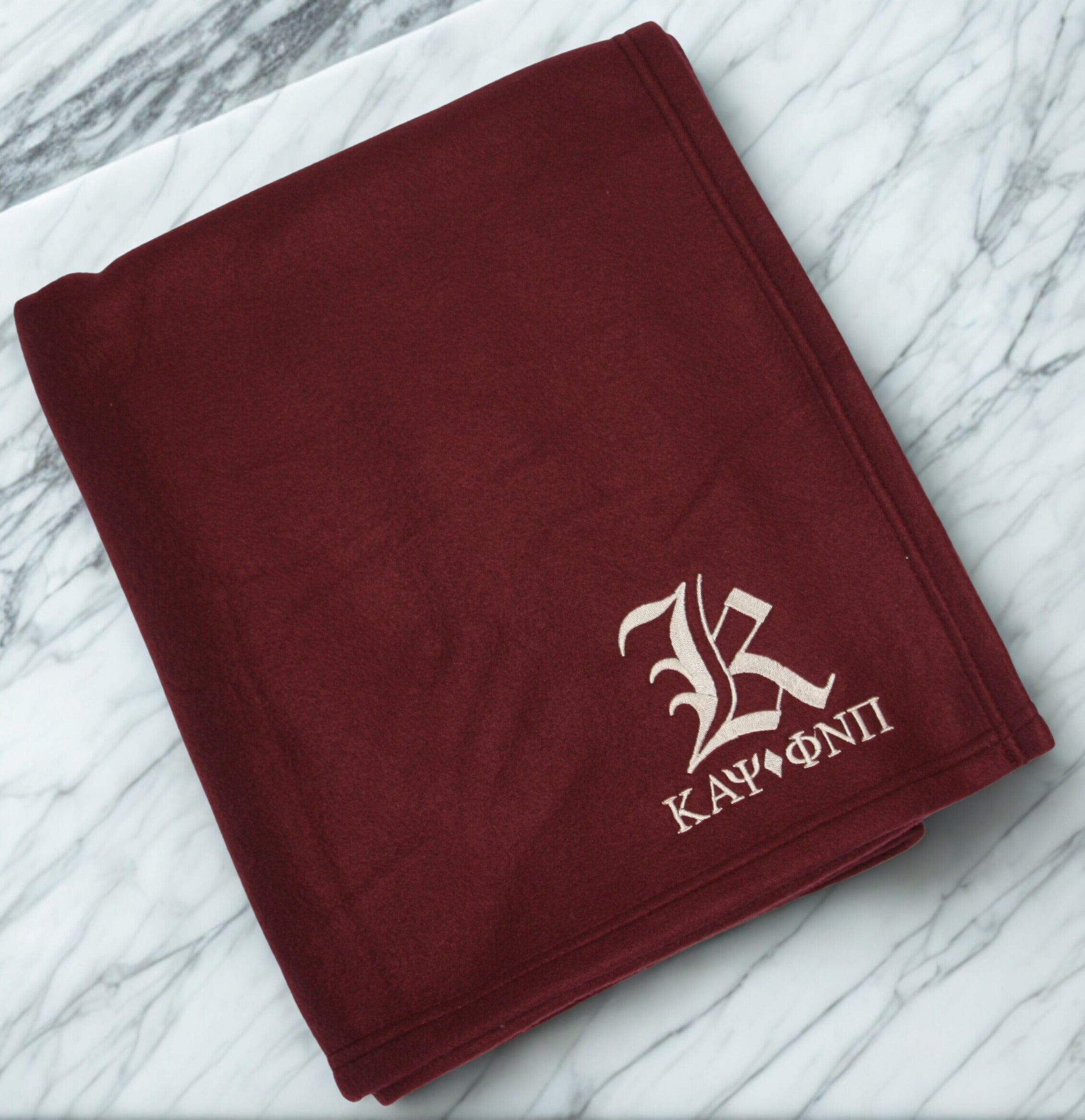 Kappa Alpha Psi "Phi Nu Pi" - K Logo Blanket